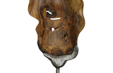 Phillips Collection Metallurgy Wood Sculpture Brown Tabletop