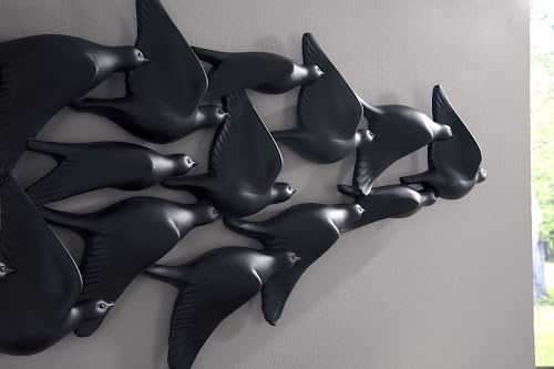 Phillips Collection Flock Of Birds Wall Art Black Accent