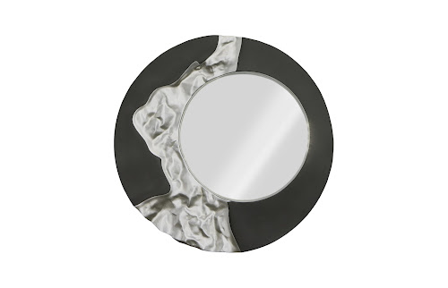 Phillips Collection Mercury Black Silver Leaf Mirror