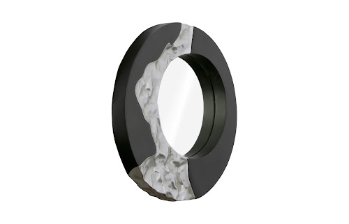 Phillips Collection Mercury Black Silver Leaf Mirror