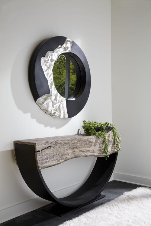 Phillips Collection Mercury Black Silver Leaf Mirror