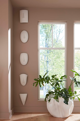 Phillips Collection Geometric Cycladic Wall Art Set of 5 White Stone Accent