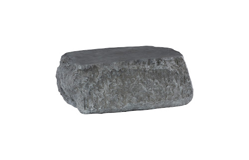 Phillips Collection Quarry , Large Charcoal Stone Coffee Table