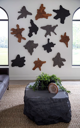 Phillips Collection Quarry , Large Charcoal Stone Coffee Table