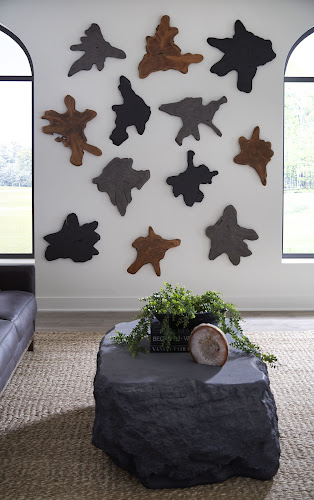 Phillips Collection Quarry , Large Charcoal Stone Coffee Table