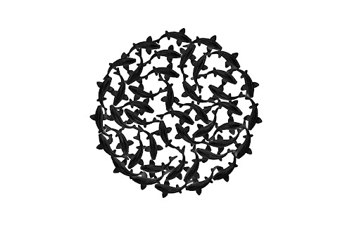 Phillips Collection Koi Wall Art Matte Black Accent