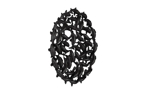 Phillips Collection Koi Wall Art Matte Black Accent