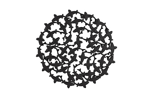 Phillips Collection Koi Wall Art Matte Black Accent