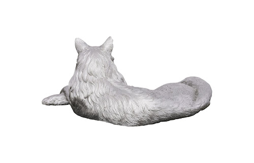 Phillips Collection Cat Sculpture Silver Leaf Accent