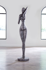 Phillips Collection Admiring Standing Sculpture Aluminum Accent