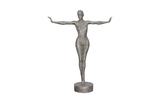 Phillips Collection Outstretched Arms Standing Sculpture Aluminum Accent
