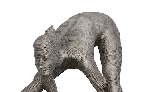 Phillips Balancing Body Sculpture Aluminum Accent