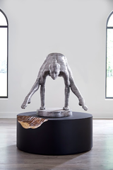 Phillips Collection Balancing Body Sculpture Aluminum Accent