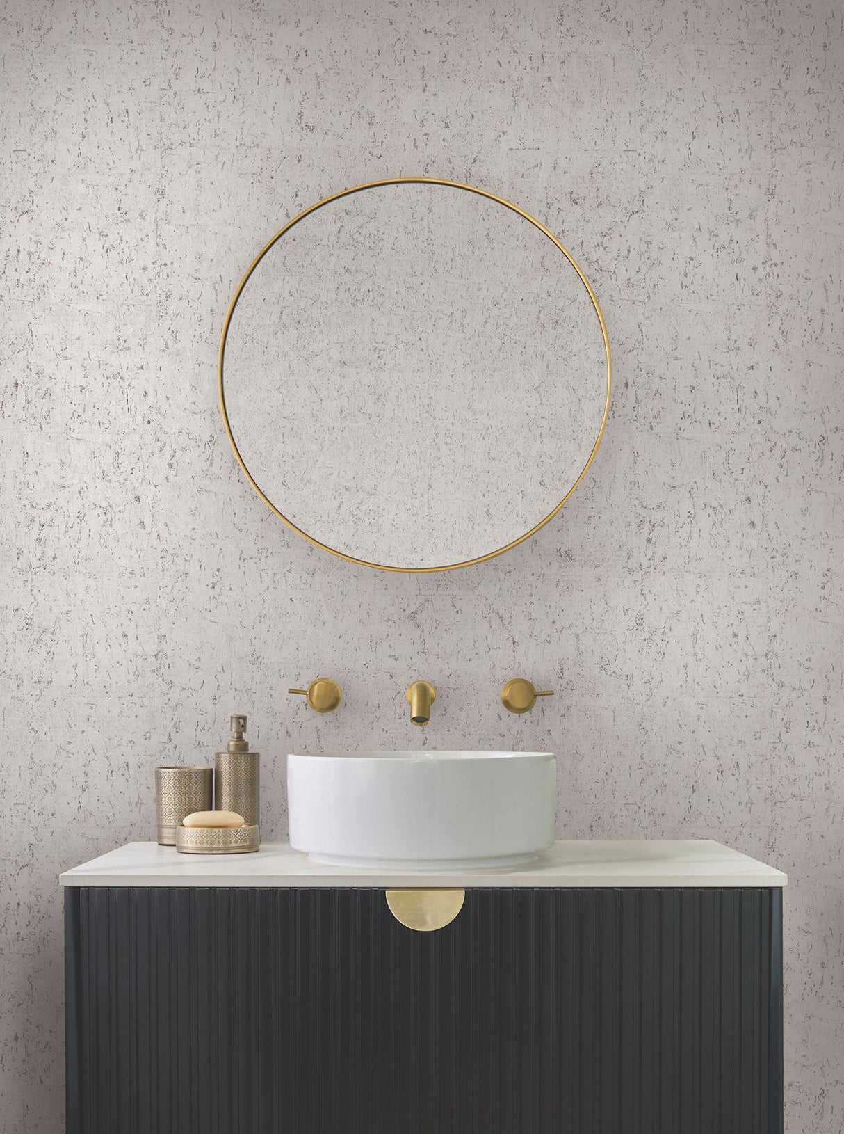 Candice Olson Pale Grey & Silver Cork Grey Wallpaper