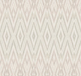 Candice Olson Lavender Diamond Marquise White & Off-White Wallpaper