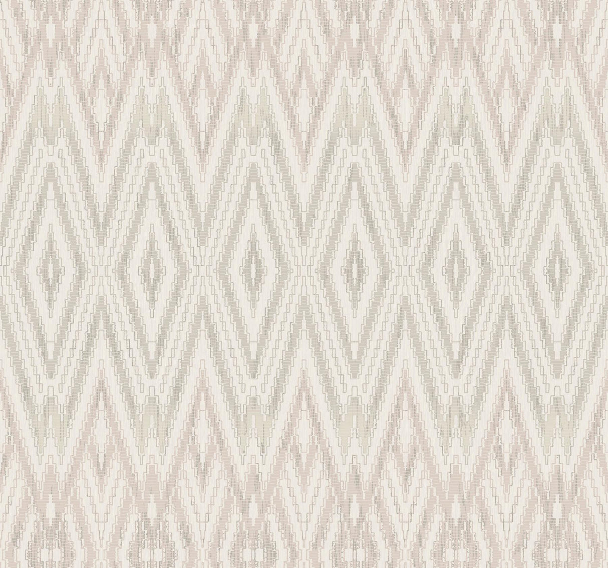 Candice Olson Lavender Diamond Marquise White & Off-White Wallpaper