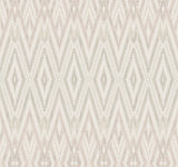 Candice Olson Lavender Diamond Marquise White & Off-White Wallpaper