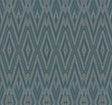 Candice Olson Tropicana Diamond Marquise Blue Wallpaper