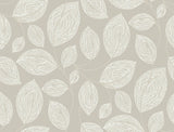 Candice Olson Taupe Contoured Leaves Brown Wallpaper