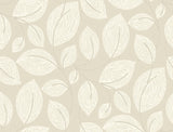 Candice Olson Sand Contoured Leaves Beige Wallpaper