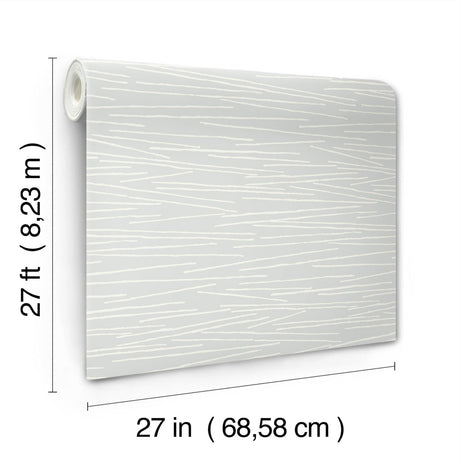 Candice Olson Spa Blue Line Horizon Blue Wallpaper