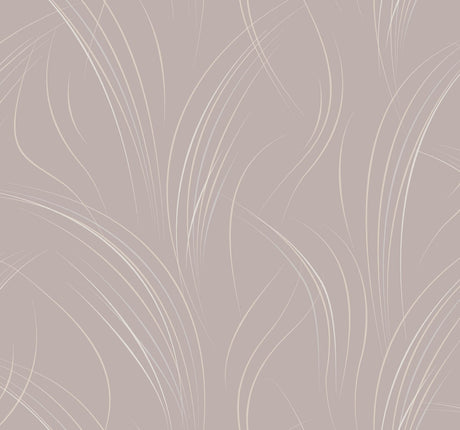 Candice Olson Lavender Graceful Wisp Purple Wallpaper