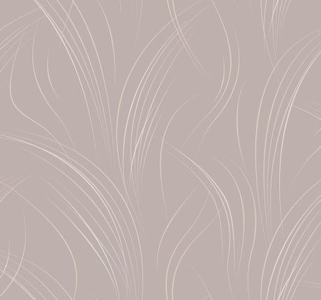 Candice Olson Lavender Graceful Wisp Purple Wallpaper