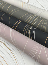 Candice Olson Charcoal Graceful Wisp Grey Wallpaper