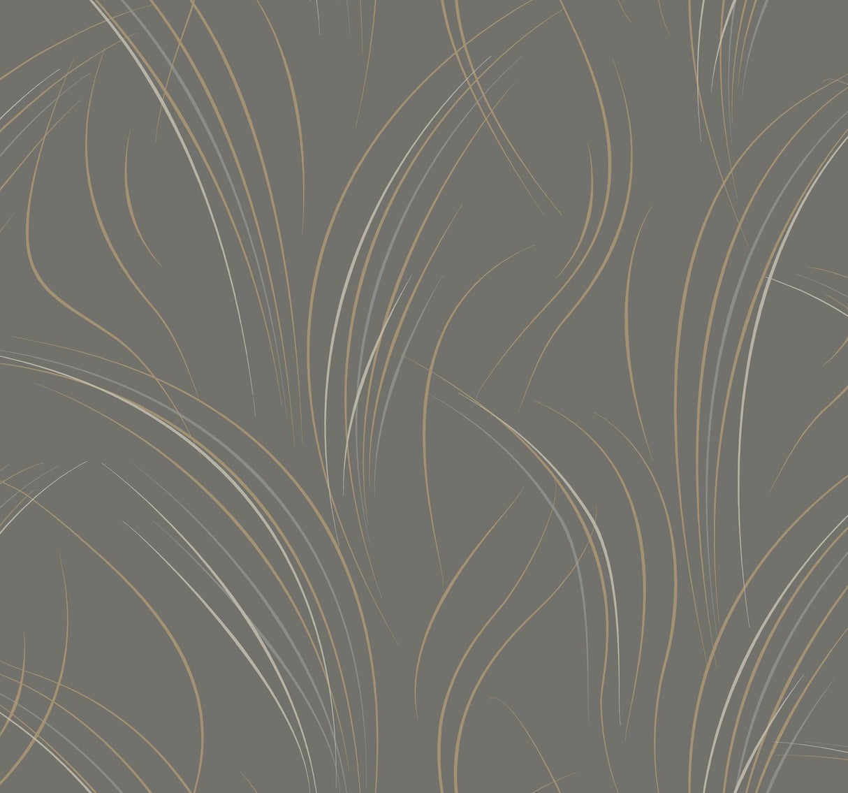 Candice Olson Charcoal Graceful Wisp Grey Wallpaper