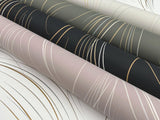 Candice Olson Charcoal Graceful Wisp Grey Wallpaper