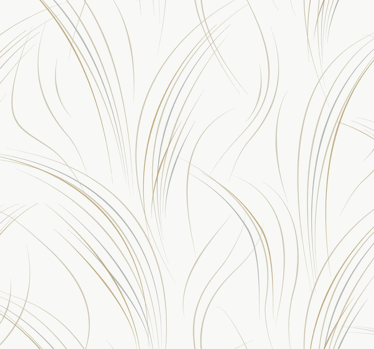 Candice Olson White Graceful Wisp White & Off-White Wallpaper