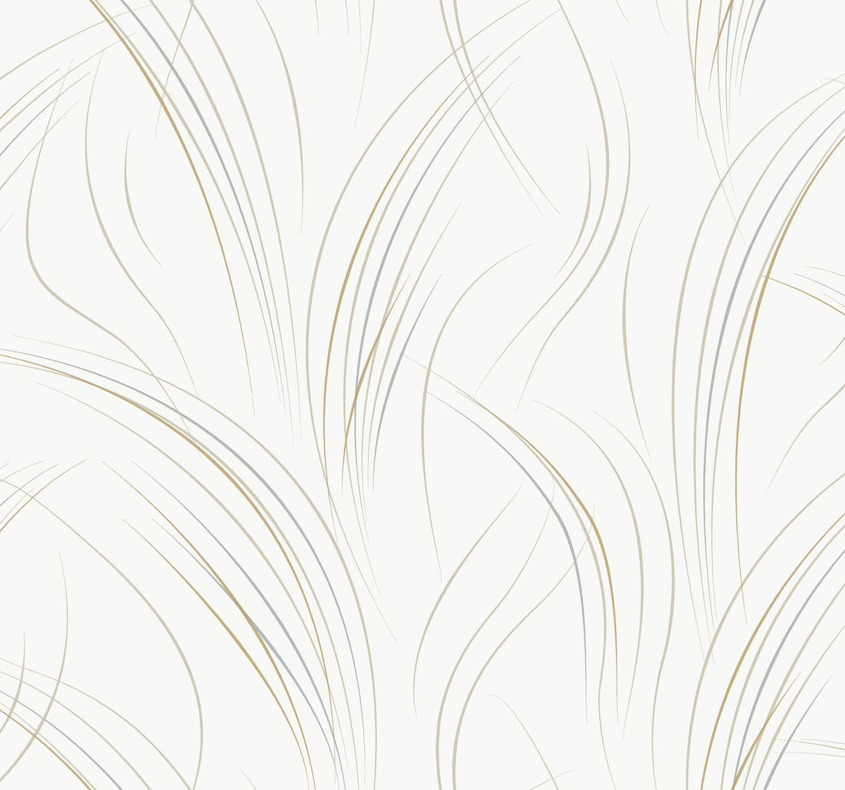 Candice Olson White Graceful Wisp White & Off-White Wallpaper