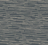 Candice Olson Charcoal Line Horizon Black Wallpaper