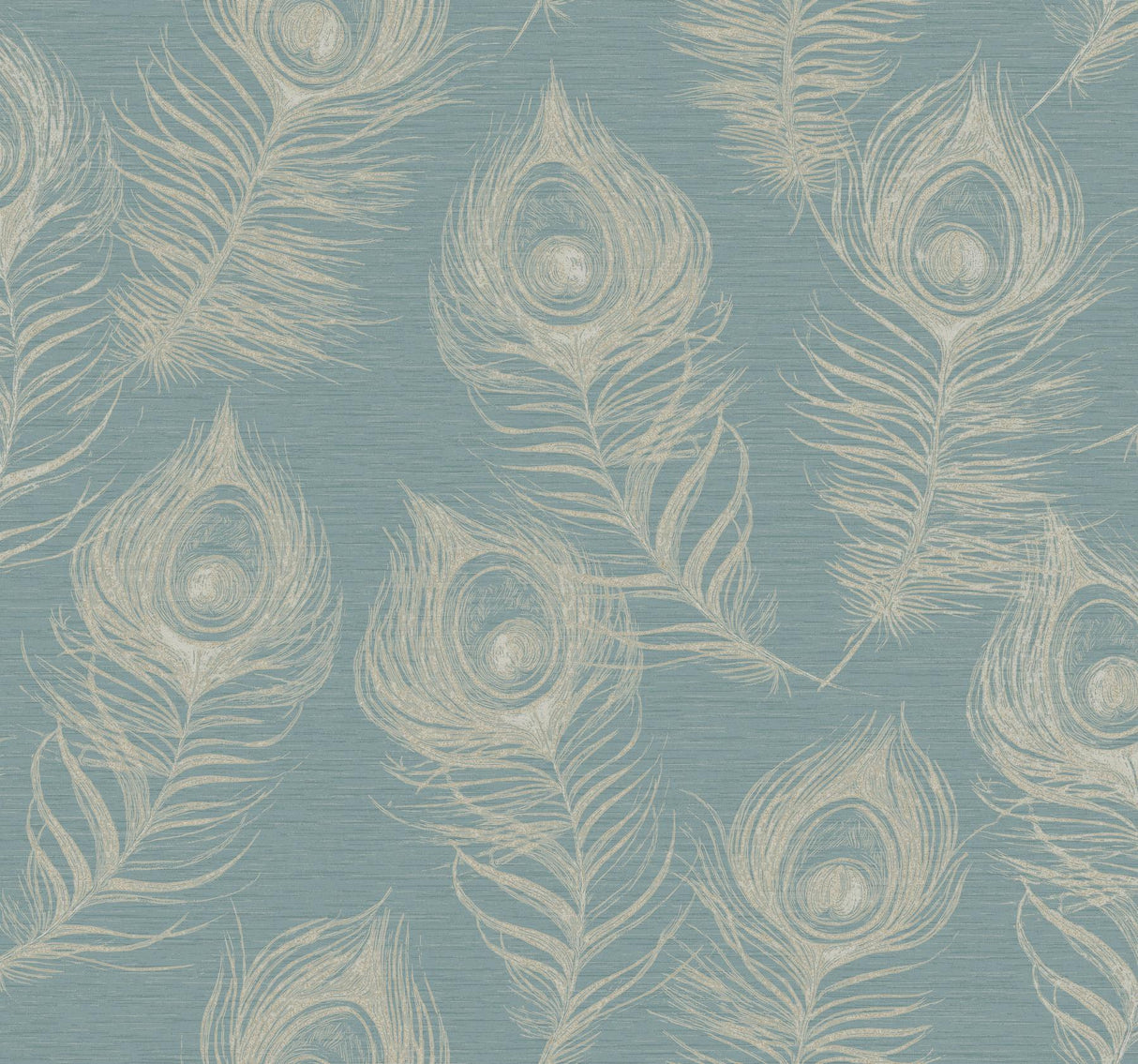 Candice Olson Dark Teal Regal Peacock Blue Wallpaper