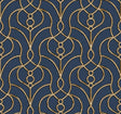 Candice Olson Navy Divine Trellis Blue Wallpaper