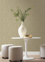 Candice Olson Taupe Divine Trellis Brown Wallpaper