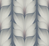 Candice Olson Steel Lotus Light Stripe Blue Wallpaper