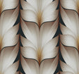 Candice Olson Black Lotus Light Stripe Black Wallpaper