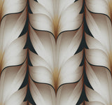 Candice Olson Black Lotus Light Stripe Black Wallpaper