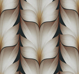 Candice Olson Black Lotus Light Stripe Black Wallpaper