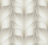 Candice Olson White Lotus Light Stripe White & Off-White Wallpaper