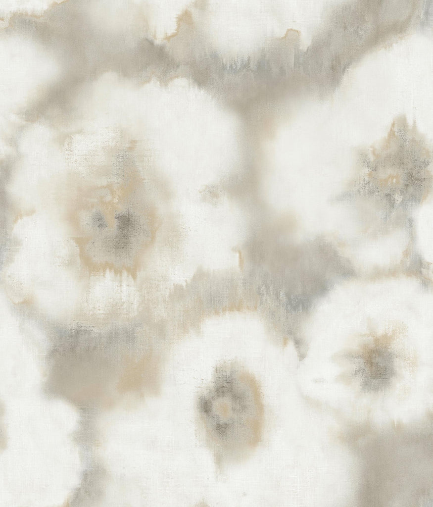 Candice Olson Neutral Blended Floral Beige Wallpaper
