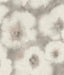Candice Olson Clay Blended Floral Grey Wallpaper