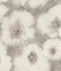 Candice Olson Clay Blended Floral Grey Wallpaper