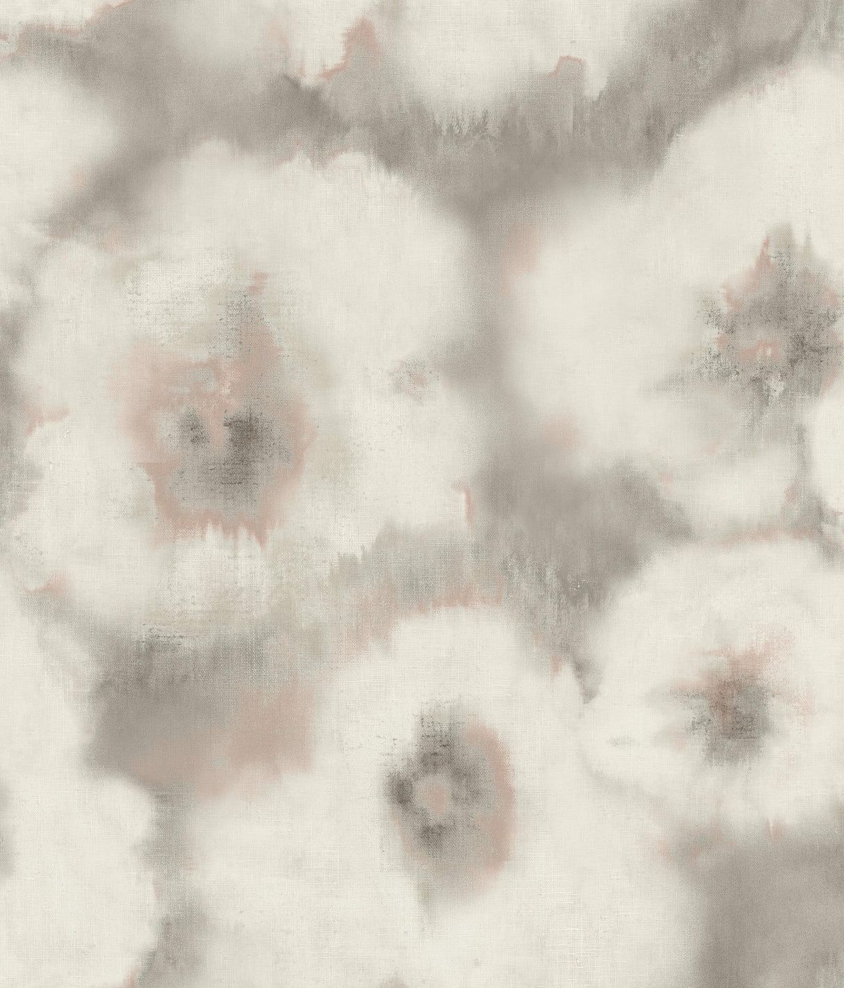 Candice Olson Clay Blended Floral Grey Wallpaper