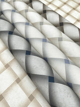 Candice Olson Smokey Blue Bayside Basket Weave Blue Wallpaper