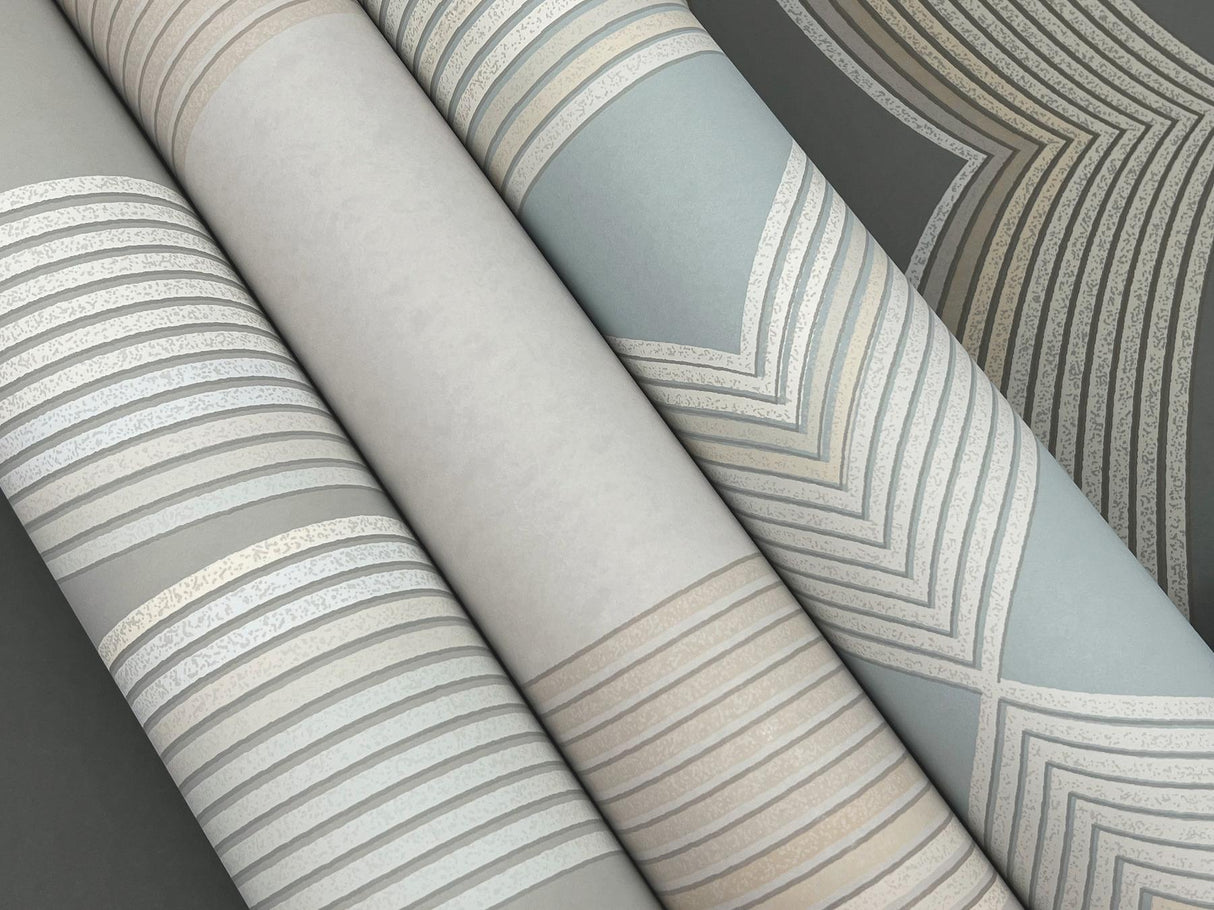 Candice Olson Light Neutral Progression Ogee Grey Wallpaper
