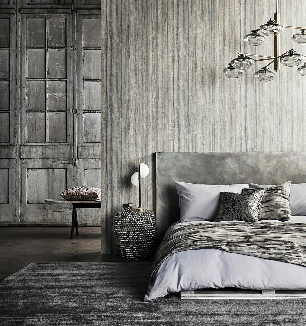 Harlequin Plica Ochre/Cream Wallpaper