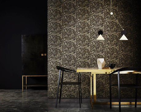 Harlequin Shatter Gold/Zinc Wallpaper
