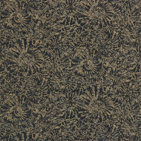 Harlequin Ammonite Charcoal/Brass Wallpaper